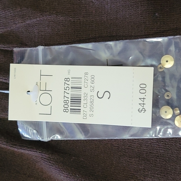 NWT Ann Taylor Loft Sleeveless Brown Sequin Top Brown Size Small - Picture 9 of 10